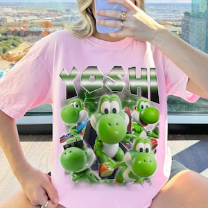 Super Mario Galaxy Yoshi-tröja, 90-tals Mario-spelkläder bild 5