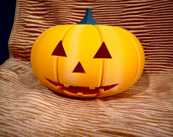 Jack-O'-Lantern Pumpkin Tea Light Holder STL File