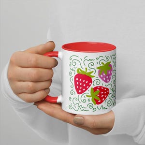 Strawberry Vine Accent Mug