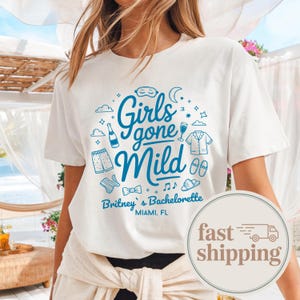 Girls Gone Mild Bachelorette Shirts, Personalized Bachelorette Shirt, Gildan 5000 Bach Shirts, Bridesmaid Shirts, Bach Party Tees