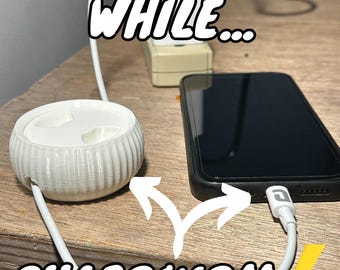 3D Printed Cable Organizer: Print-in-Place Wire Winder