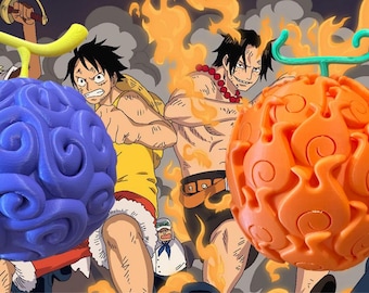 3D Printed Devil Fruit Set, One Piece Anime Decor