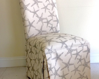 Slipcover for Parsons  Chair with tailored skirt - Custom Order - Dining Chair