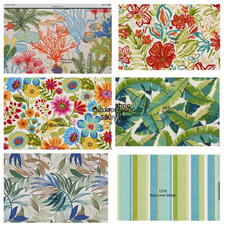 Outdoor Chaise Cushion Cover Cushion Covers Made to Order Etsy