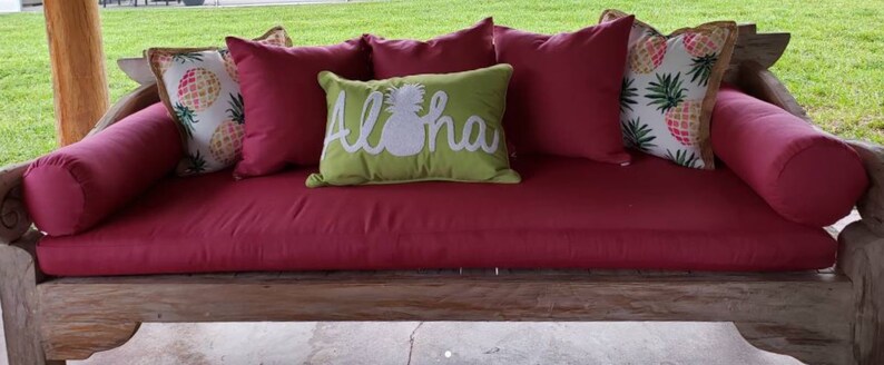 Indoor/outdoor Bench Replacement Cushion Cover with Zipper | Etsy