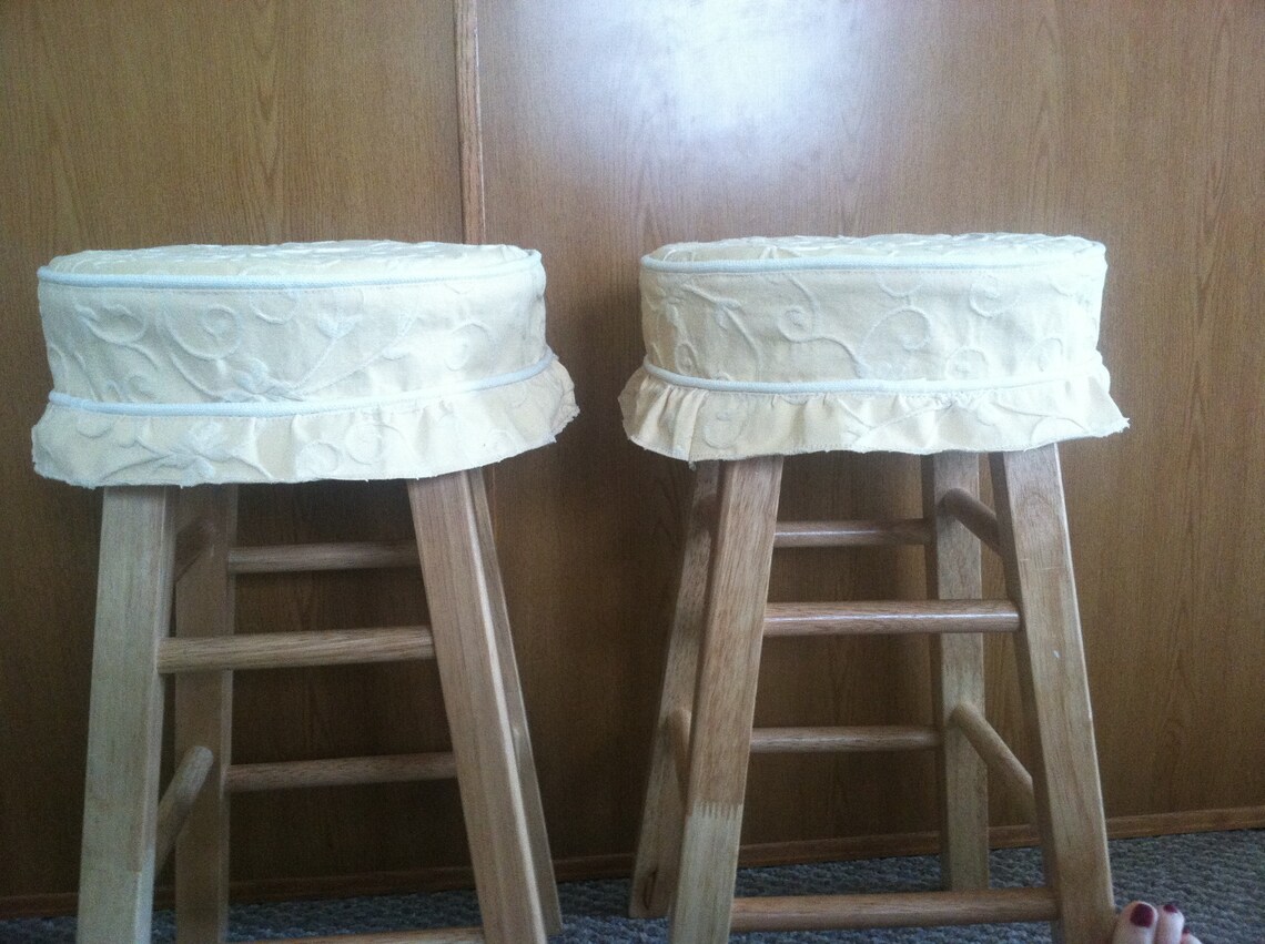Barstool Slipcover Made to Order With Straight or Pleated Etsy
