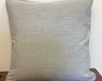 Sunbrella Granite Pillow Cover – 22" Outdoor Accent Pillow