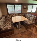 U shaped RV dinette cushion covers with zippers and selected fabric including faux leather