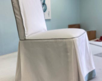 Ready to Ship -IKEA Bergmund slipcovers - parsons chair slipcovers