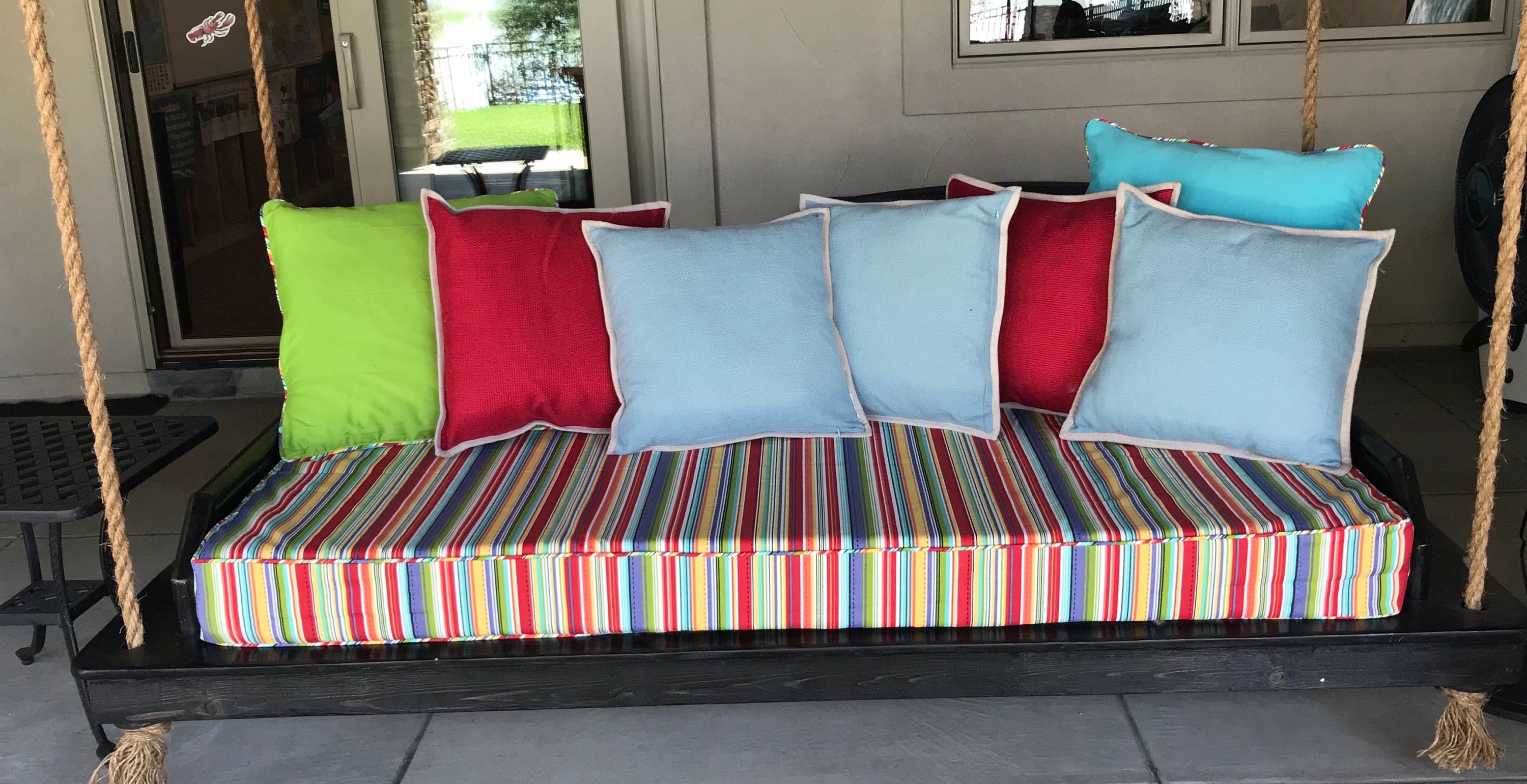 Outdoor Daybed Cushion Cover with zipper Twin mattress Cover Etsy