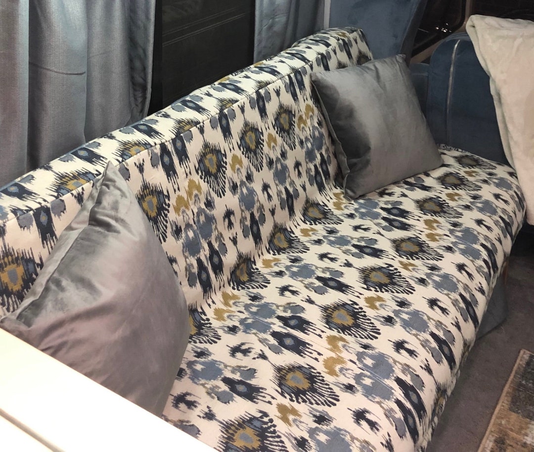 Custom RV Jacknife Sofa Cover Camper Futon Sofa Cover Elasticized Cover