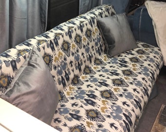 Elasticized RV Jacknife Sofa cover Camper futon cover made to order