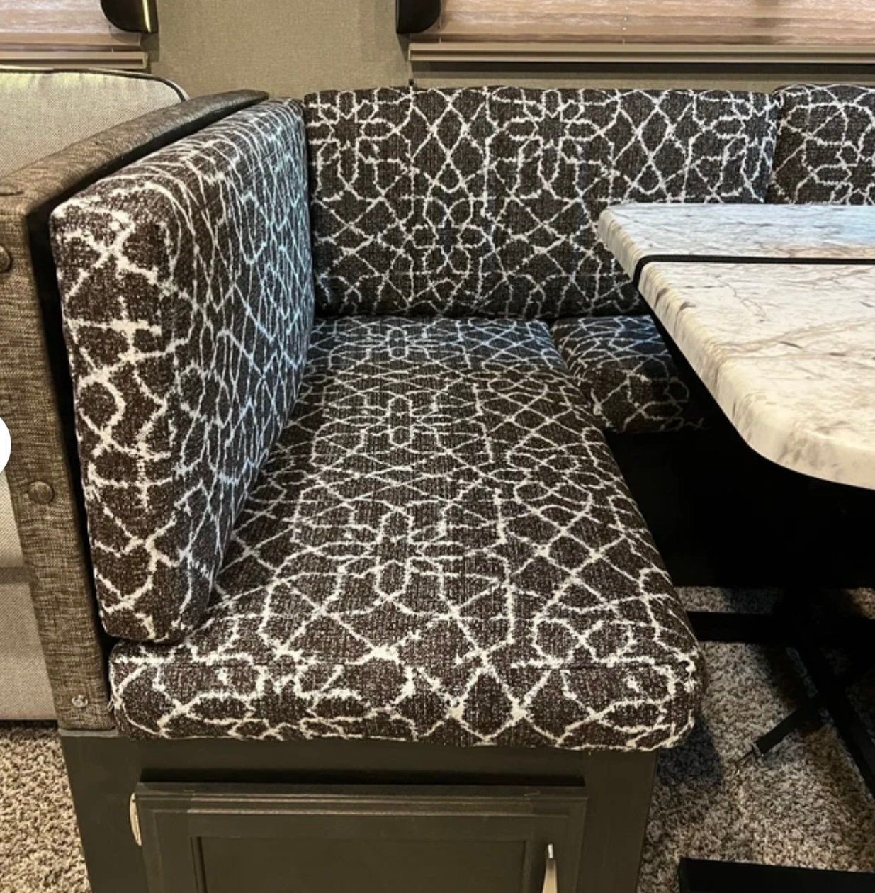 U Shaped RV Dinette Cushion Covers With Zippers and Selected Fabric Etsy
