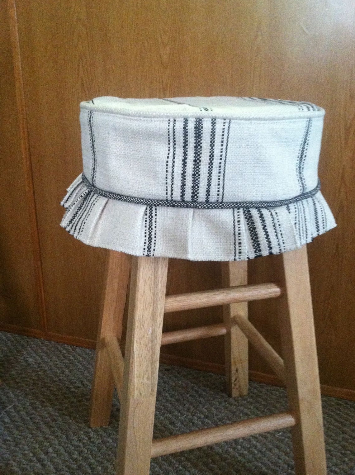 Barstool Slipcover Made to Order With Straight or Pleated Etsy