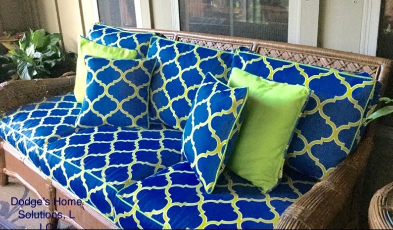 Custom Cushion Covers With Piping And Zipper Cushion Etsy