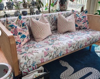Custom Indoor Twin daybed cover - mattress cover- futon cover