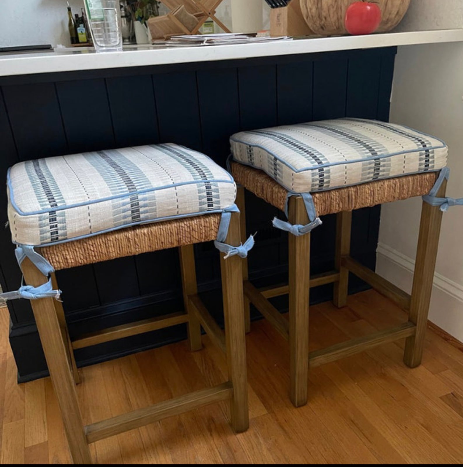 Barstool Slipcover Made to Order With Straight or Pleated Etsy