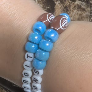 Juego de pulseras de cuentas de los Detroit Lions