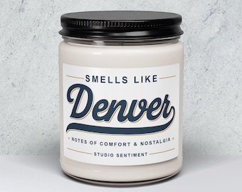 Vela de soja Denver – Nostalgia reconfortante, regalo de la ciudad natal, elige aroma