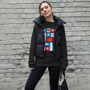 Kansas City Landmark Stamp Long Sleeve Tee • KC Icons Graphic • Unisex Soft Cotton Crew with Ribbed Cuffs