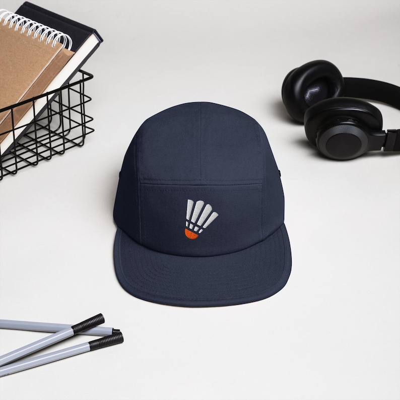 KC Shuttlecock Five Panel Navy Cap