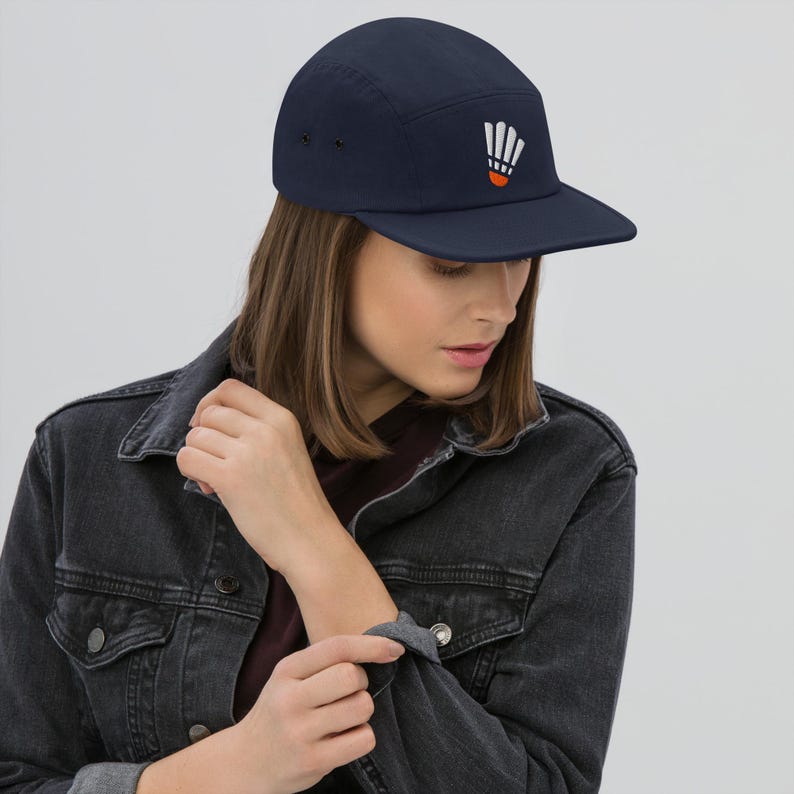 KC Shuttlecock Five Panel Navy Cap
