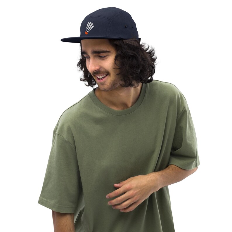 KC Shuttlecock Five Panel Navy Cap