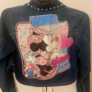 Jeansjacke mit Minnie Maus aus der Disney-Welt