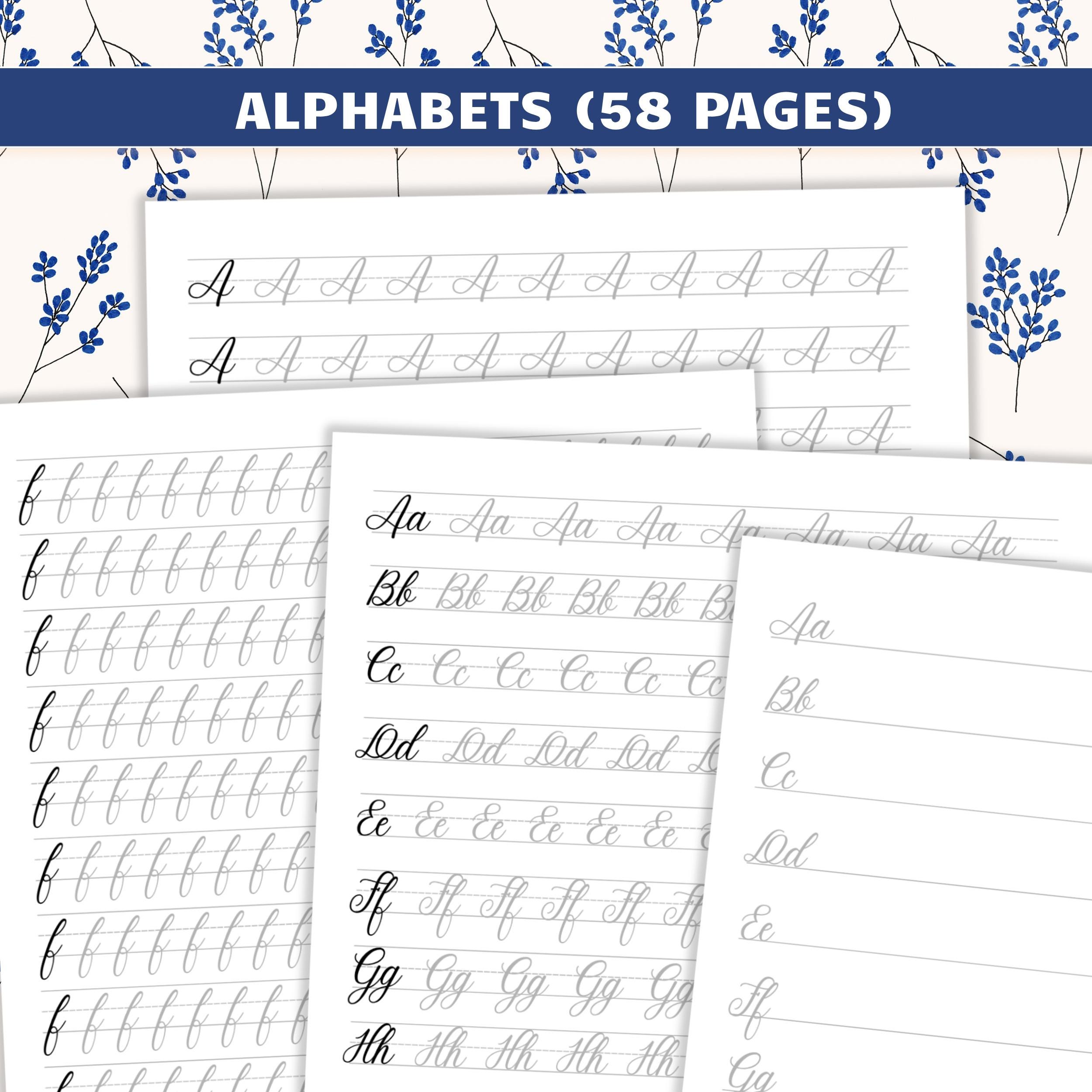 Cursive Handwriting Practice Tracing Worksheet to Improve Handwriting ...