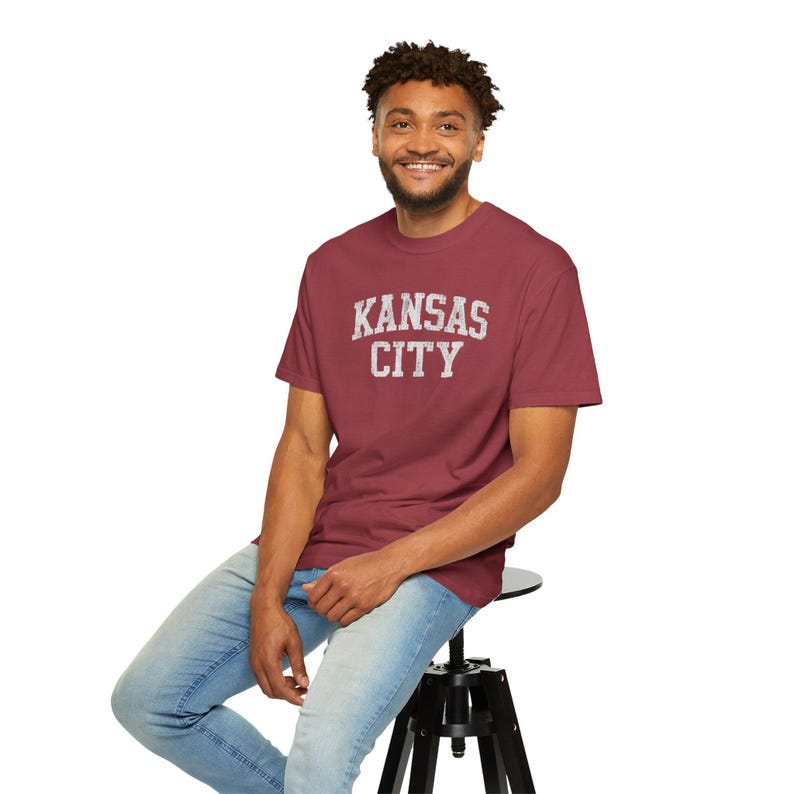 Kansas City Shirt | Vintage KC Tee | Retro Football & Baseball T-Shirt | Midwest Gameday Comfort Colors Unisex Tee | Womens Mens Tshirt image 3
