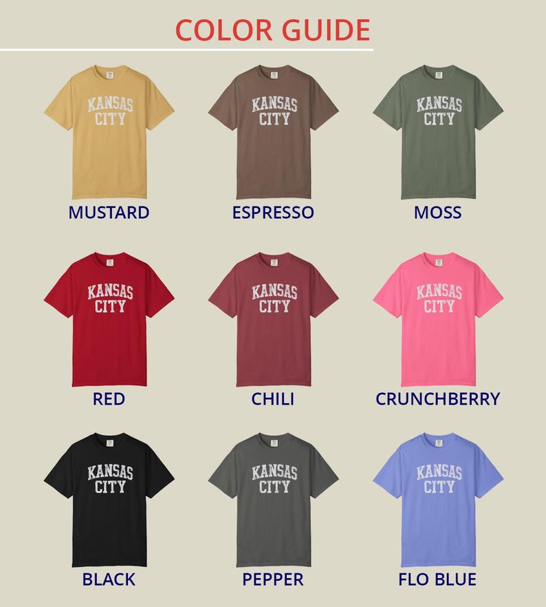 Kansas City Shirt | Vintage KC Tee | Retro Football & Baseball T-Shirt | Midwest Gameday Comfort Colors Unisex Tee | Womens Mens Tshirt image 4