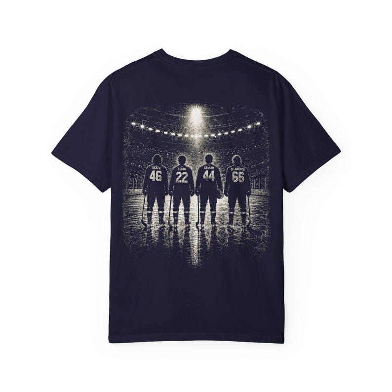 Briar Hockey Shirt | Campus Inspired Tee | Comfort Colors TShirt | Graham Logan Tucker Di Laurentis T-Shirt image 8