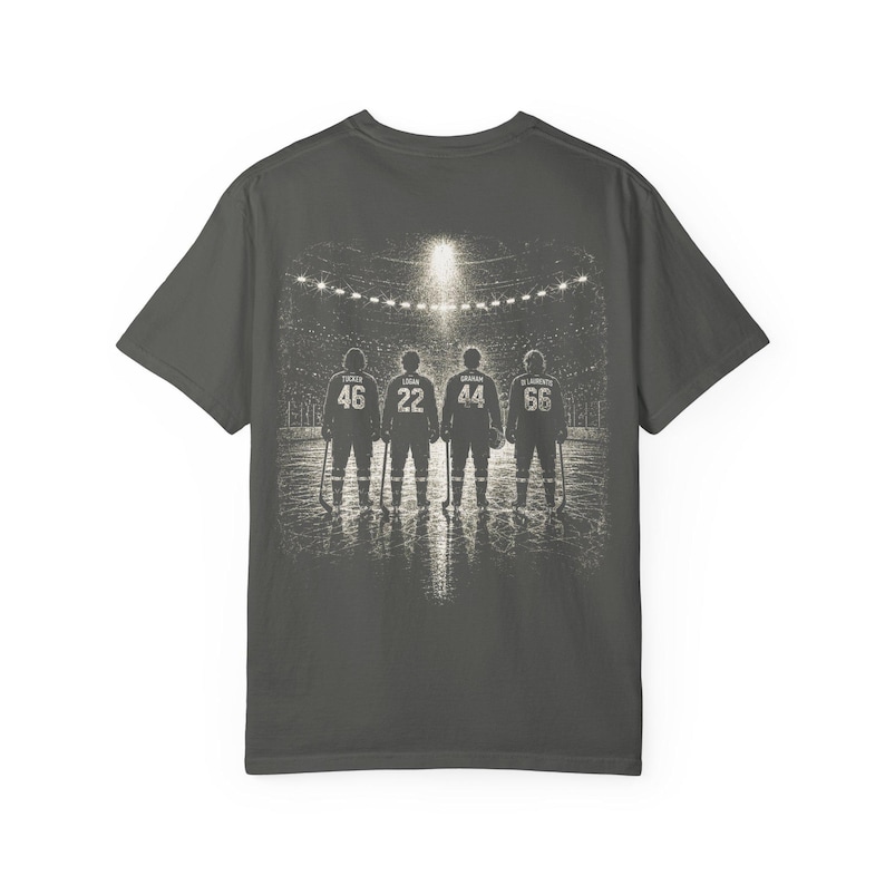 Briar Hockey Shirt | Campus Inspired Tee | Comfort Colors TShirt | Graham Logan Tucker Di Laurentis T-Shirt image 4