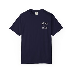 Briar Hockey Shirt | Campus Inspired Tee | Comfort Colors TShirt | Graham Logan Tucker Di Laurentis T-Shirt image 7