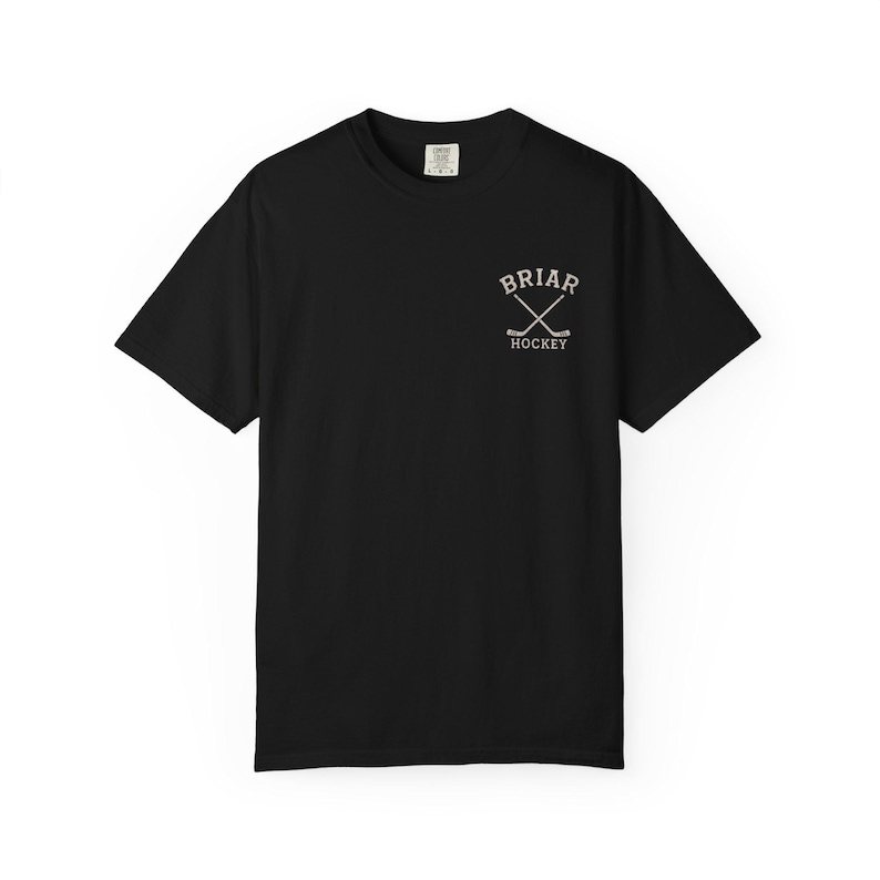 Briar Hockey Shirt | Campus Inspired Tee | Comfort Colors TShirt | Graham Logan Tucker Di Laurentis T-Shirt image 9