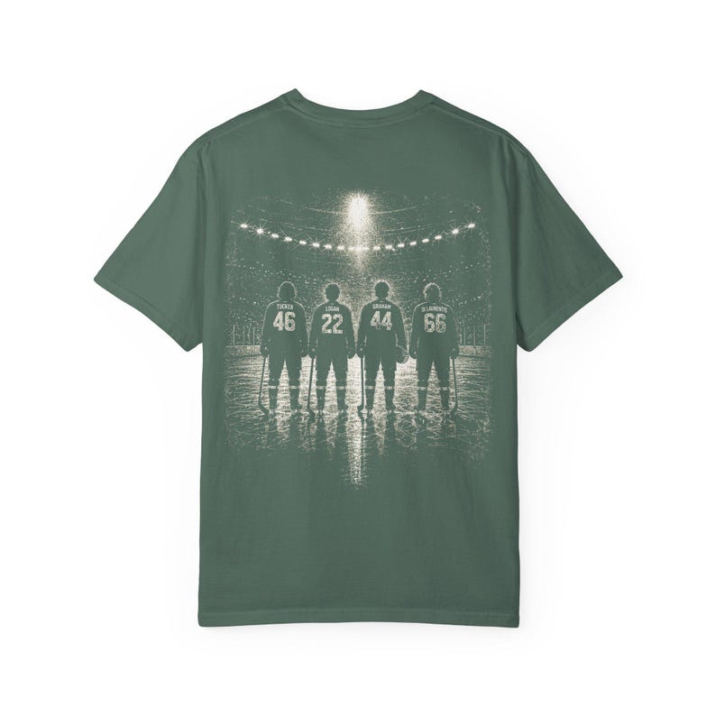 Briar Hockey Shirt | Campus Inspired Tee | Comfort Colors TShirt | Graham Logan Tucker Di Laurentis T-Shirt image 6