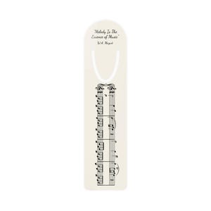 Mozart Bookmark | K 545 Sheet Music | Aluminum Metal Bookmark | Classical Music Gift | Piano Teacher Gift | Musician Gift | Book Lover Gift