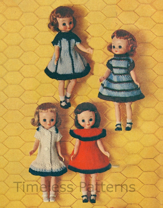 Reproduction Vintage Doll Clothes Sewing Pattern McCall 22" Doll 