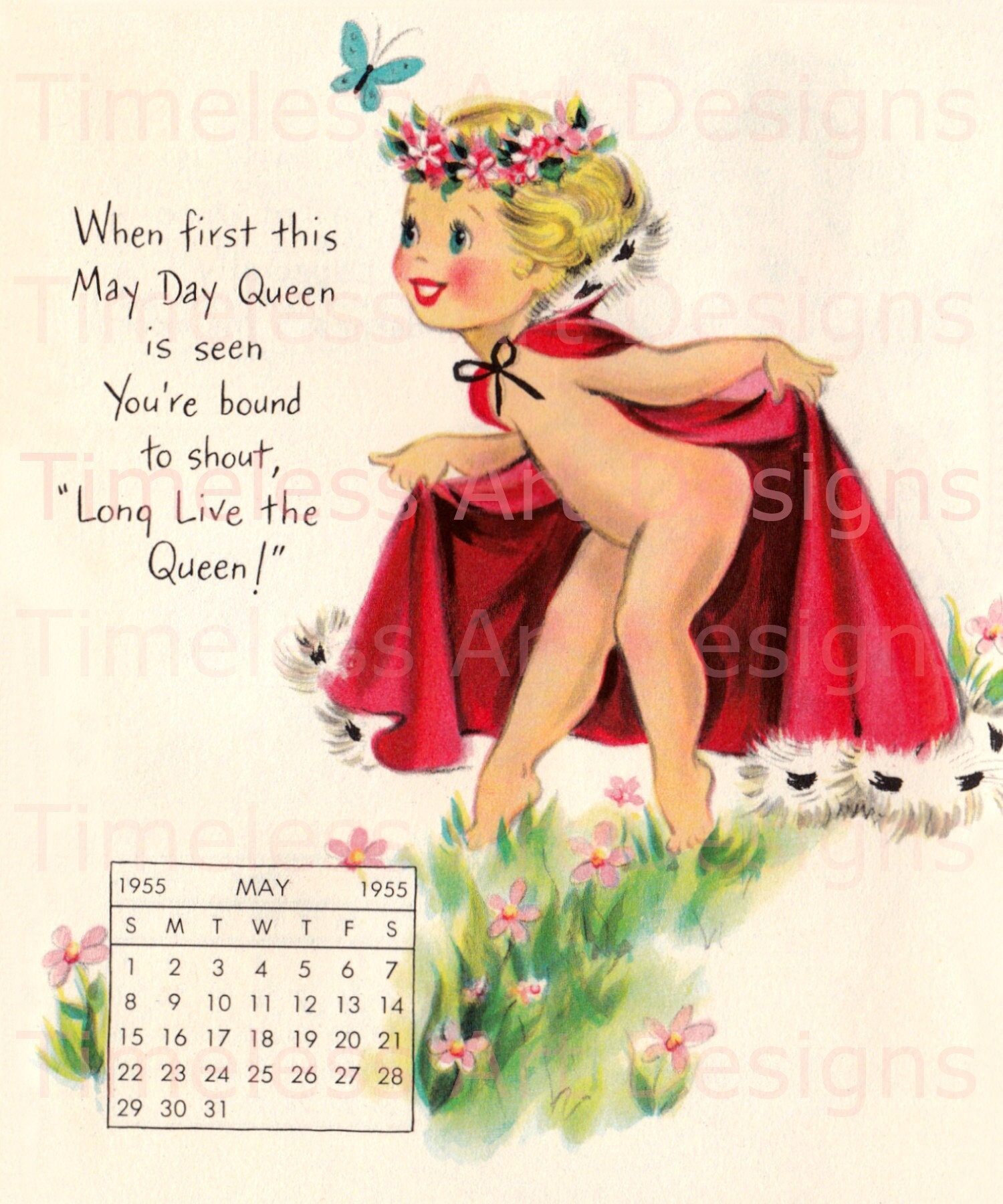 Digital Download Image, Pretty Blond Pin up Miss, Calendar May Girl, May  Flowers, Vintage Retro May Calendar Page. Calendar Printable - Etsy