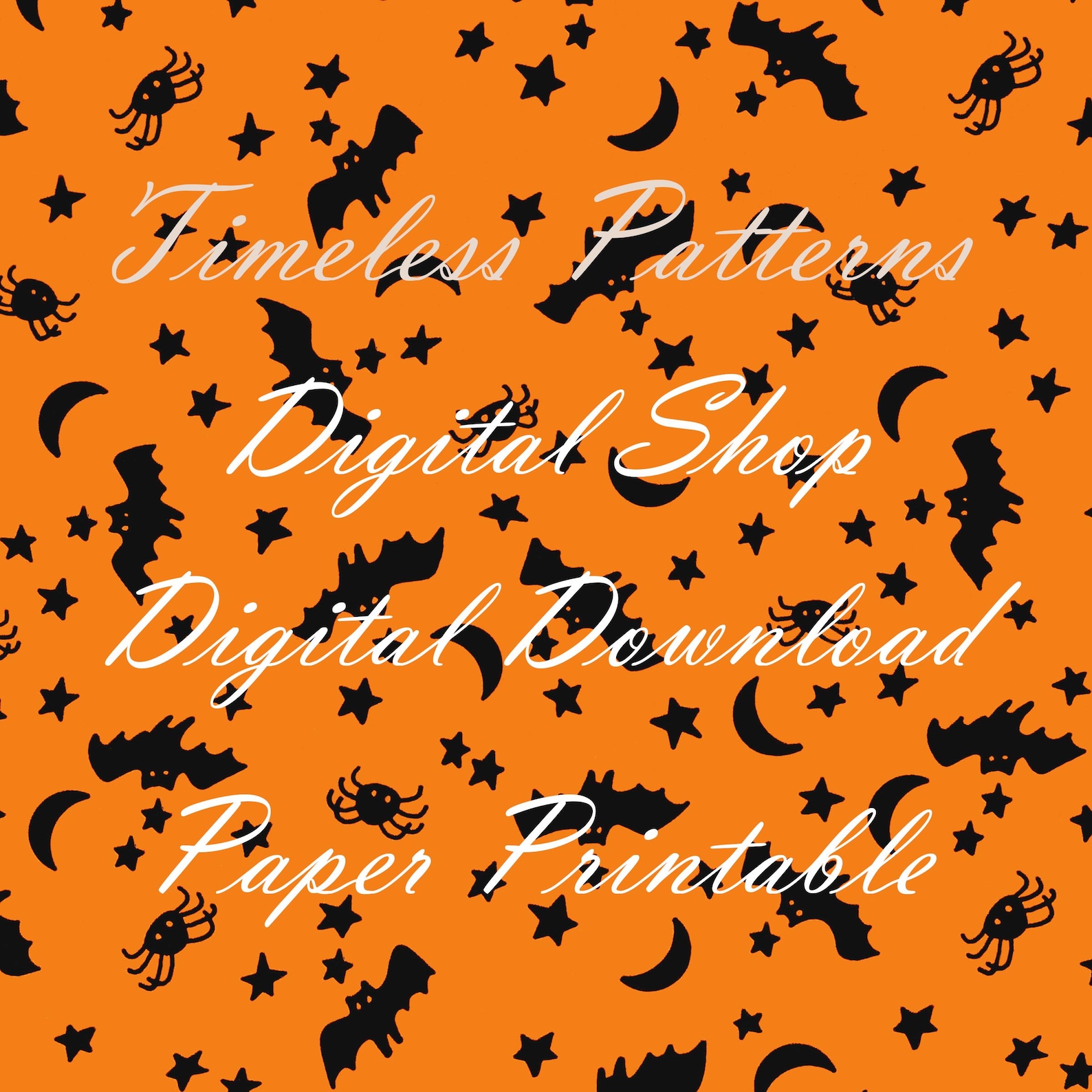 Digital Download Image, Cute Black Kitty Cat With Large Jack O Lantern ...