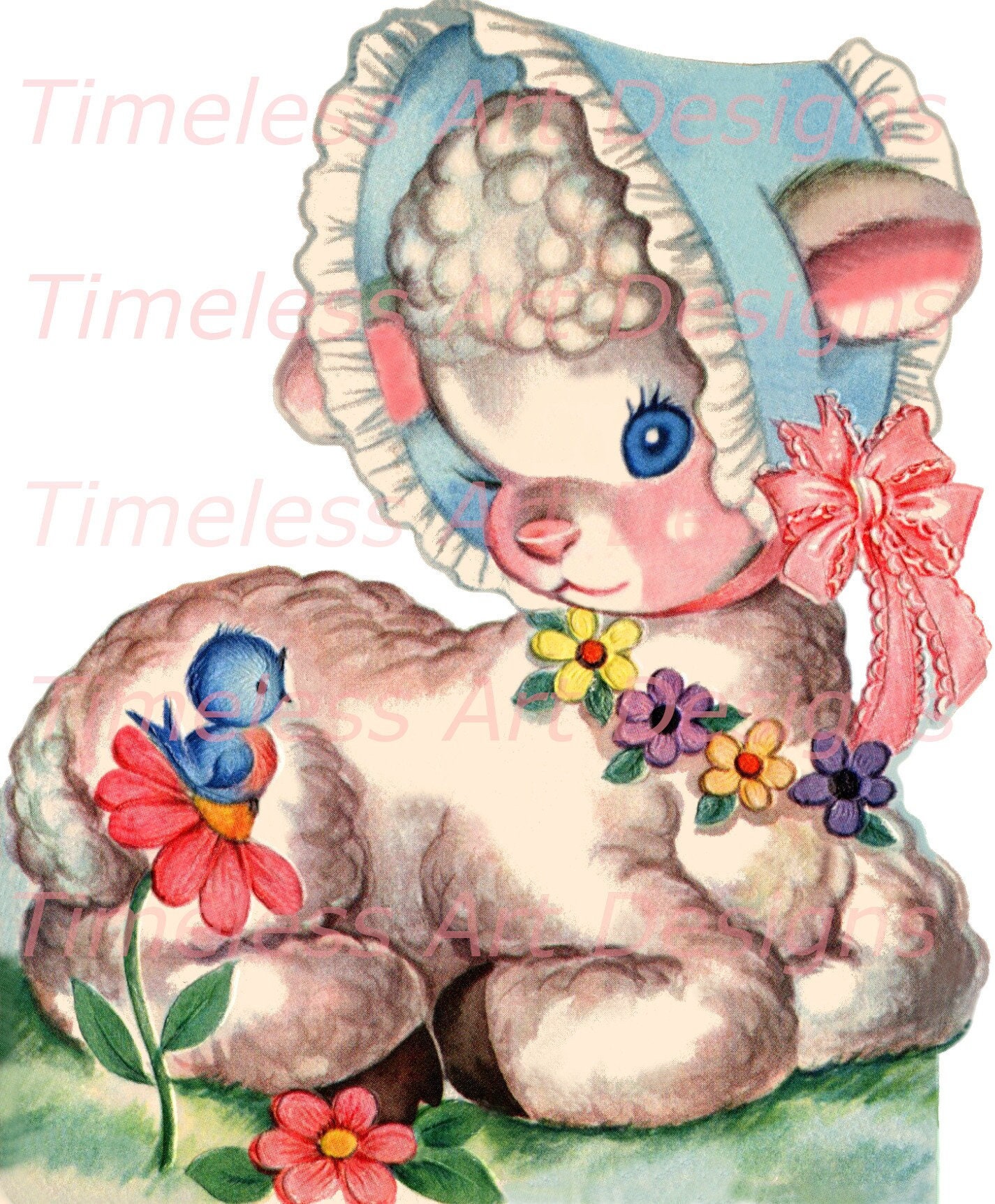 Vintage Lamb Illustration