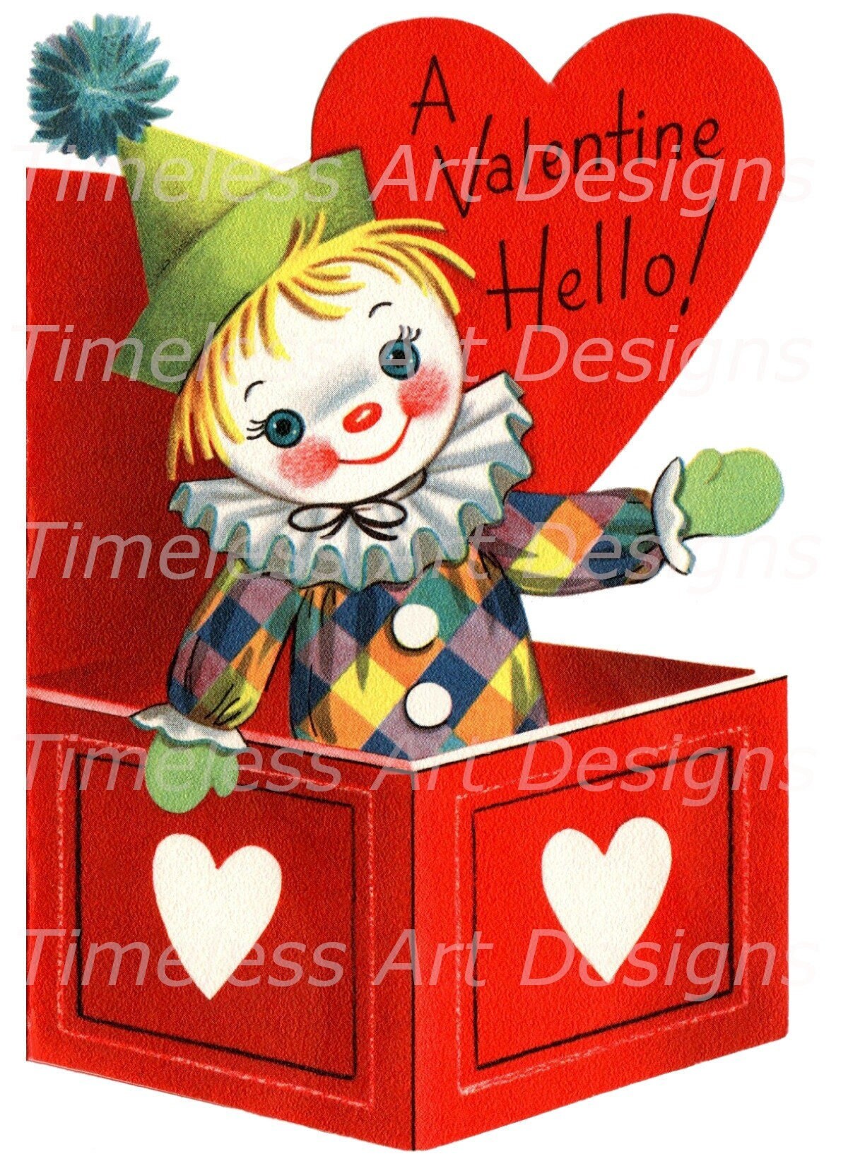 Digital Download Image Darling Little Jack in the Box Clown - Etsy