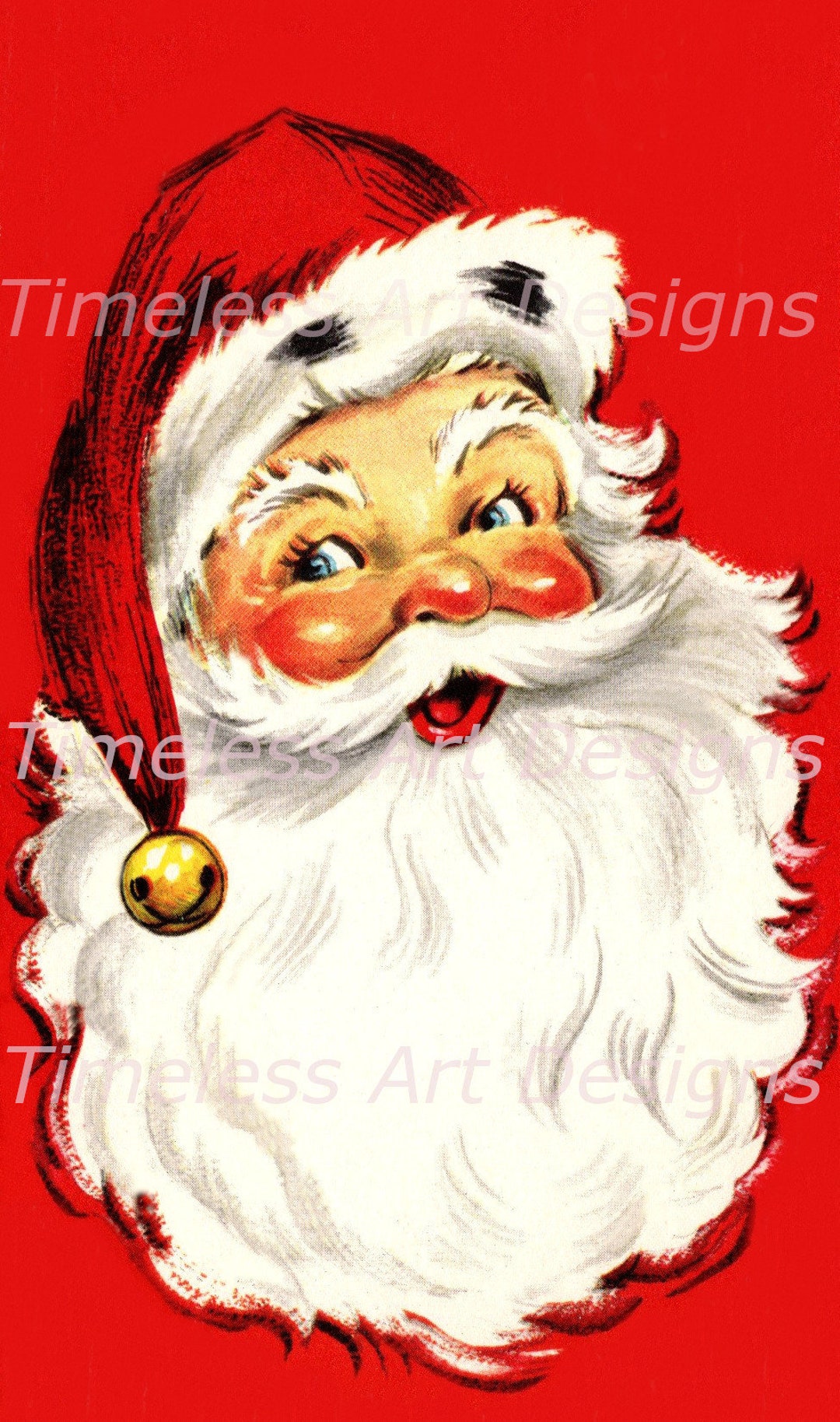 Instant Digital Download, Vintage Jolly Old Santa Claus, Christmas Greeting Card Image. Santa Printable - Etsy instant-digital-download-vintage-jolly-old-santa-claus-christmas-greeting-card-image-santa-printable-etsy