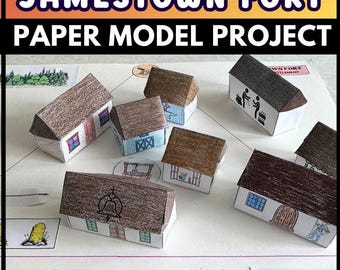 Proyecto de actividad grupal: Réplica en papel de Jamestown, una de las primeras trece colonias
