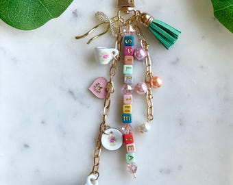 Spill The Tea Bag Charm | Keychain