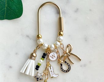 Personalized Western Bag Charm | Keychain