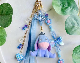 Eeyore Inspired Bag Charm | Keychain