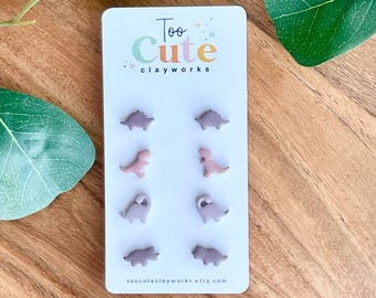 Dinosaur Clay Earring Sets