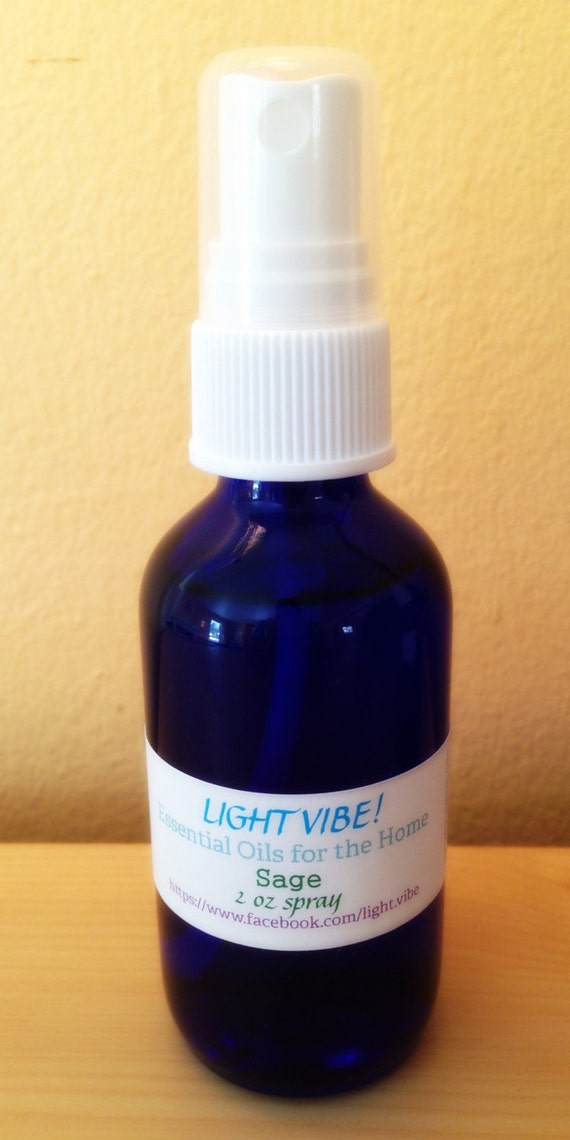 Items similar to Light Vibe Sage Essential Oil Room Spray on Etsy