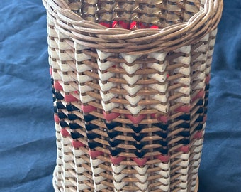 Basket for bottle for kitchen vintage basket for wine basket for picnic retro basket for bottle holder old.